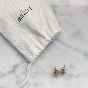 J.Crew gold studded sphere earrings